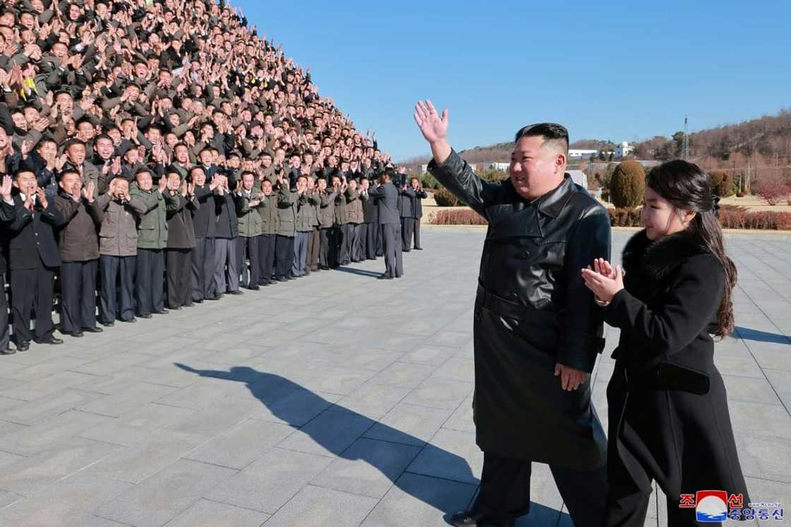 Kim said North Korean officials and scientists had demonstrated to the world Pyongyang's 'goal of building the world's strongest army' Kim said North Korean officials and scientists had demonstrated to the world Pyongyang's 'goal of building the world's strongest army'