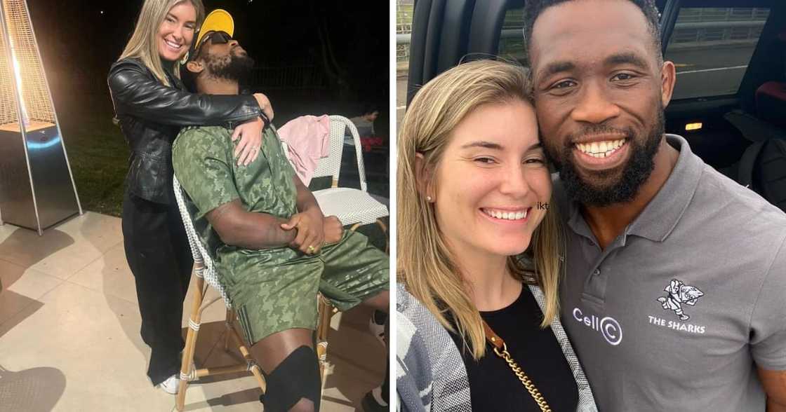 Siya Kolisi and Rachel Kolisi Siya Kolisi and Rachel Kolisi