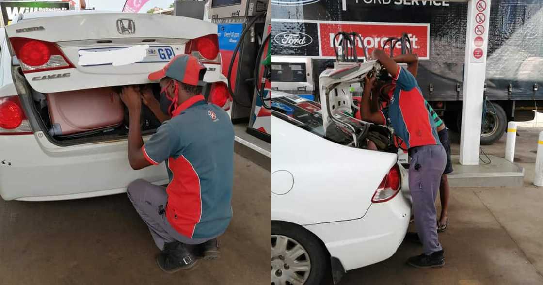 Petrol attendant saves the day by fixing man’s car: “Great service”