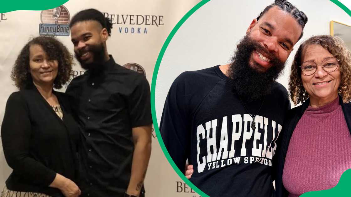 Damon Darling with his mother Damon Darling with his mother