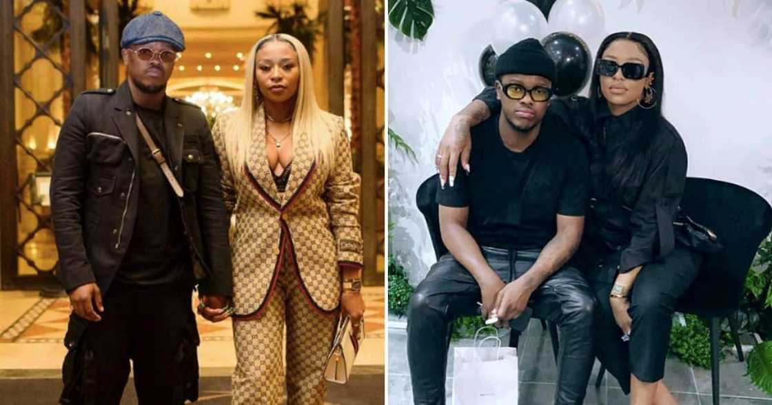 DJ Zinhle and Murdah Bongz DJ Zinhle and Murdah Bongz