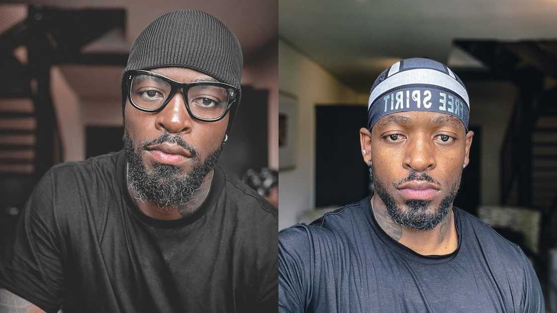 Prince Kaybee in black tees Prince Kaybee in black tees