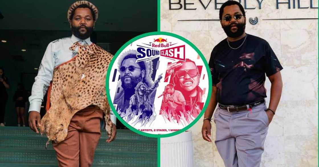 Sjava and Focalistic went head-to-head at the Red Bull Sound Clash 2023 Sjava and Focalistic went head-to-head at the Red Bull Sound Clash 2023