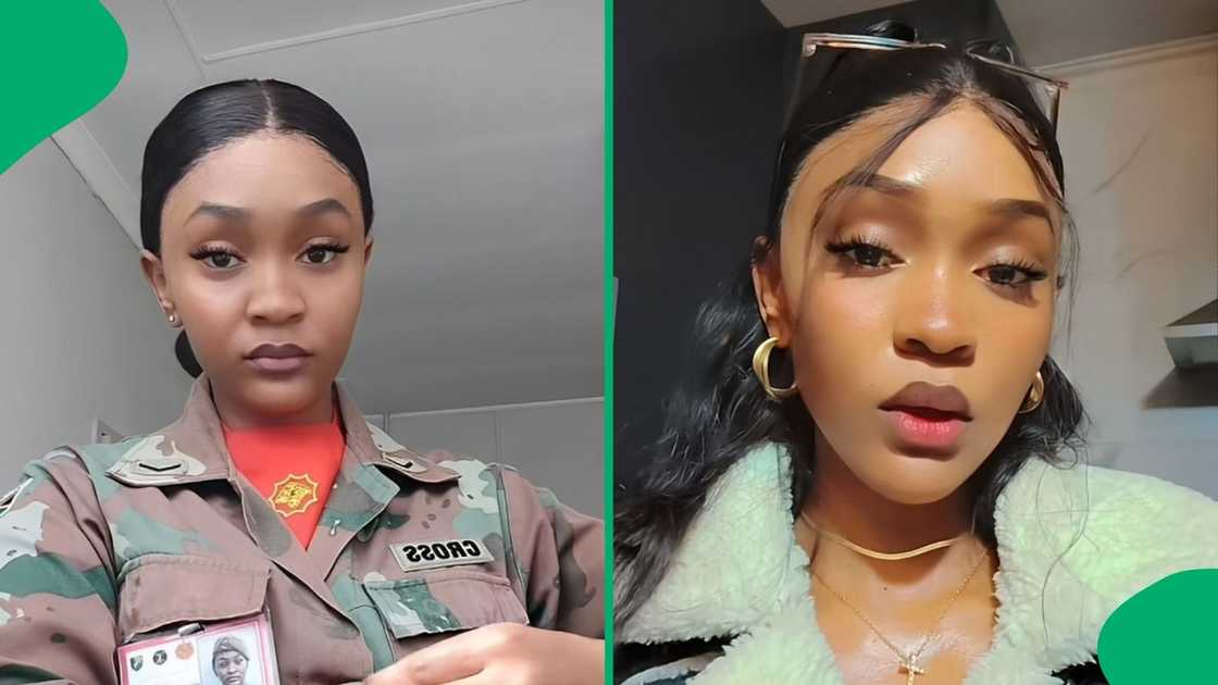 A TikTok video of a lady in uniform got many social ,edia users complimenting her