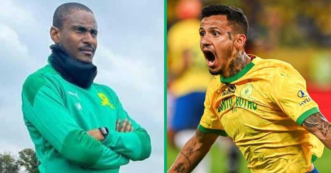 Midfielder Junior Mendieta came off the bench to hand Rhulani Mokwena's Mamelodi Sundowns a 1-0 PSL victory. Midfielder Junior Mendieta came off the bench to hand Rhulani Mokwena's Mamelodi Sundowns a 1-0 PSL victory.