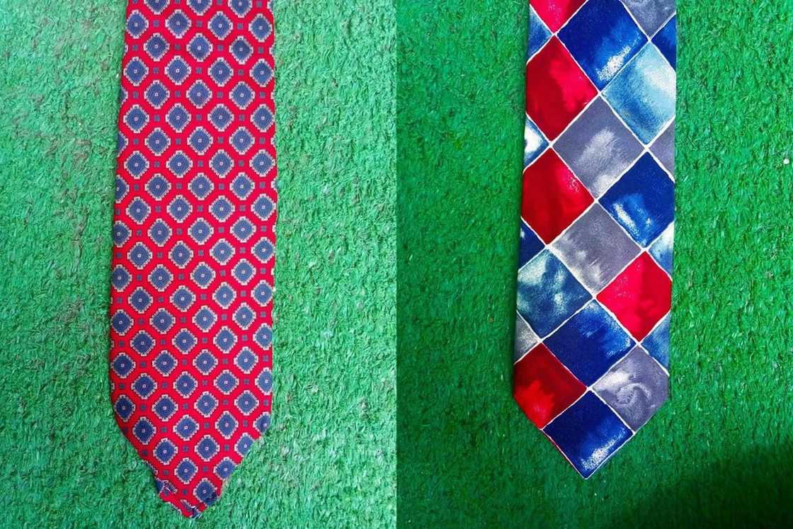 Patterned necktie Patterned necktie