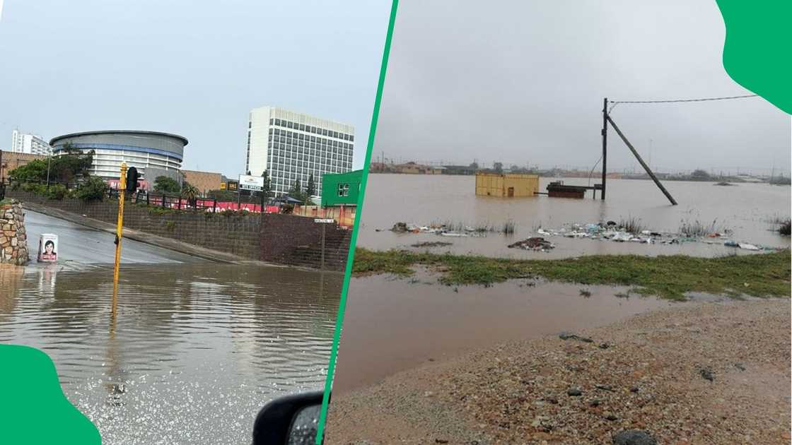 Flooding in parts of the Eastern Cape.