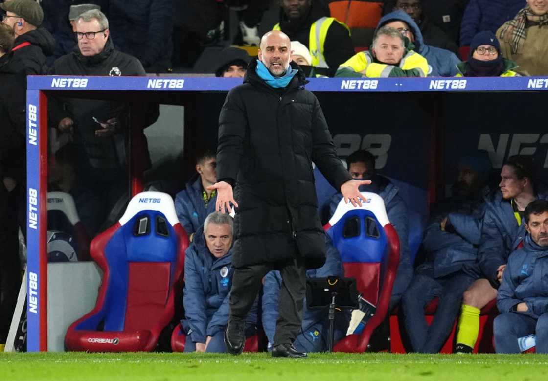 Pep Guardiola, Crystal Palace vs Manchester City, Rico Lewis Pep Guardiola, Crystal Palace vs Manchester City, Rico Lewis
