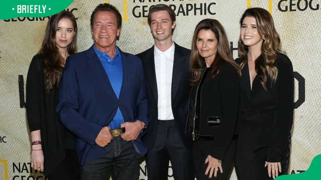 Christina, Arnold, Patrick, Maria Shriver and Katherine Schwarzenegger (L-R) during the 2017 premiere of National Geographic's The Long Road Home Christina, Arnold, Patrick, Maria Shriver and Katherine Schwarzenegger (L-R) during the 2017 premiere of National Geographic's The Long Road Home