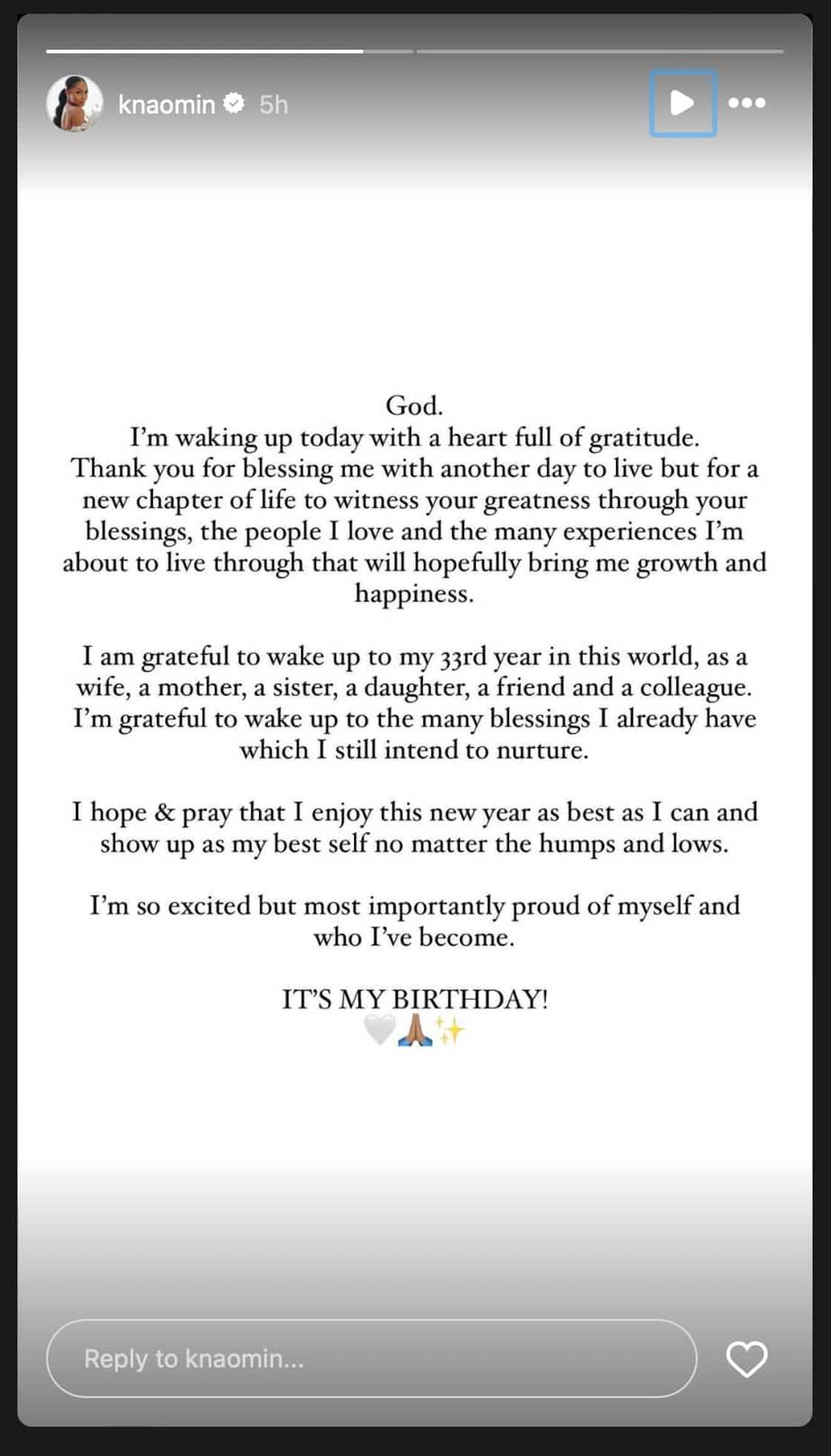 K Naomi marked her 33rd birthday K Naomi marked her 33rd birthday