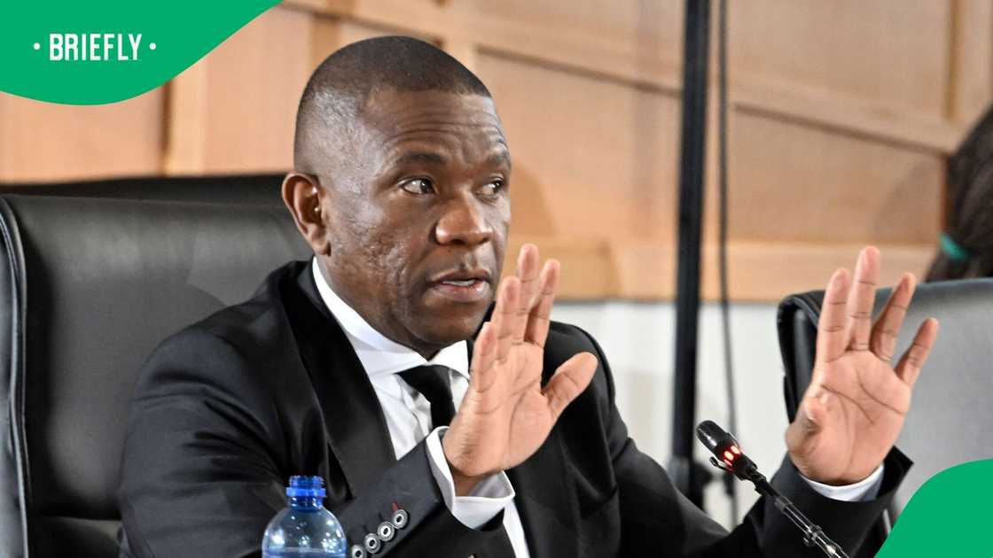 General Nhlanhla Mkhwanazi testified at the Ad Hoc Committee in Parliament General Nhlanhla Mkhwanazi testified at the Ad Hoc Committee in Parliament