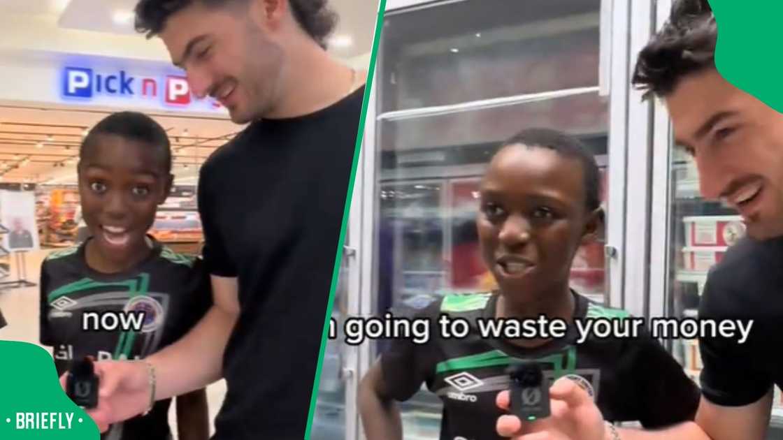 Man gifts two boys Man gifts two boys