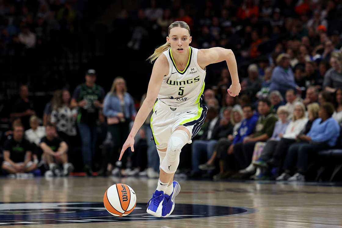 Paige Bueckers of the Dallas Wings against the Minnesota Lynx Paige Bueckers of the Dallas Wings against the Minnesota Lynx