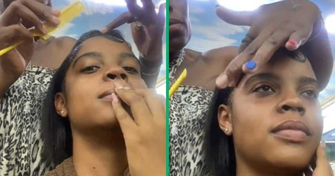 TikTok video shows woman in salon TikTok video shows woman in salon