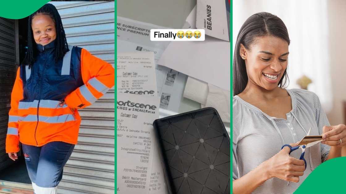 Woman celebrates paying off TFG account Woman celebrates paying off TFG account