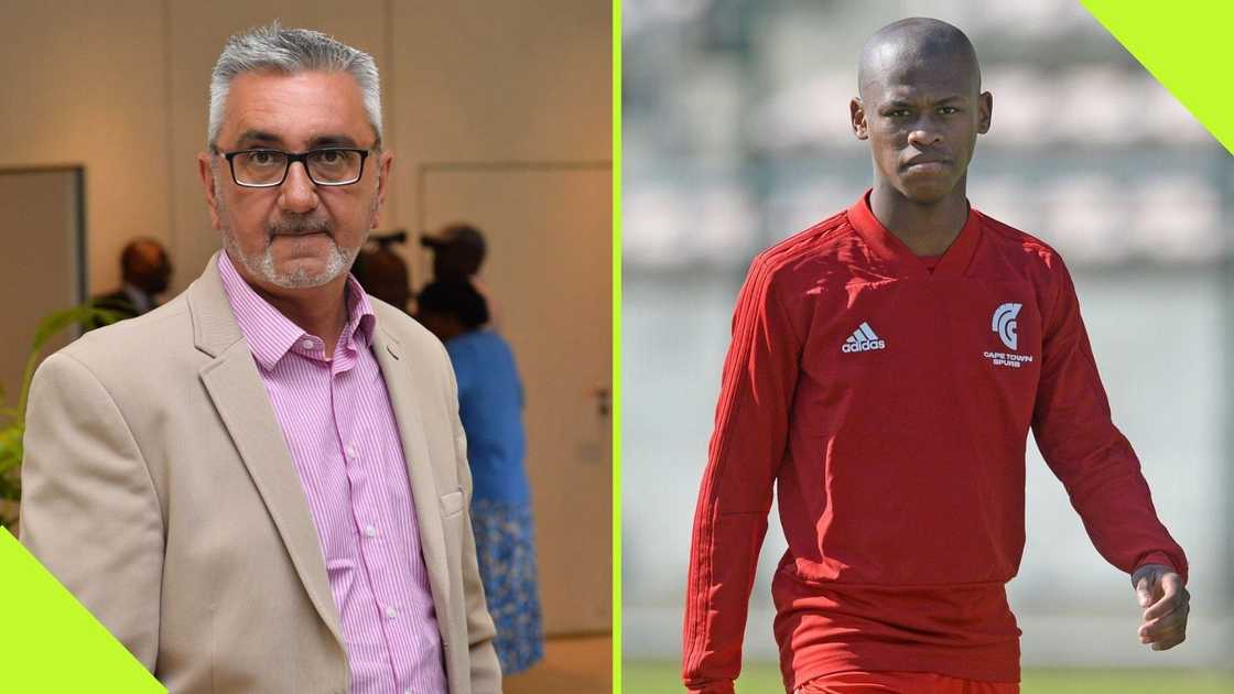 Alexi Efstathiou says Asanele Velebayi is a target for Kaizer Chiefs. Alexi Efstathiou says Asanele Velebayi is a target for Kaizer Chiefs.