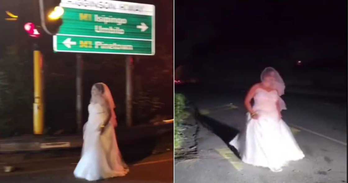 Mysterious bride on the road Mysterious bride on the road