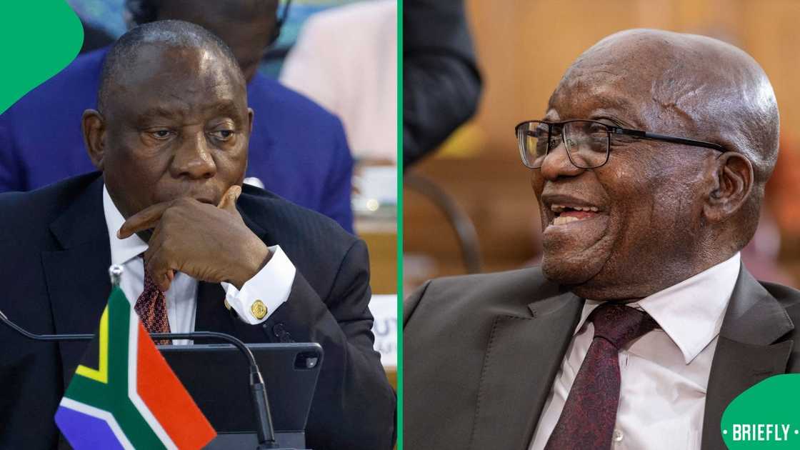 President Cyril Ramaphosa and former president Jaco Zuma President Cyril Ramaphosa and former president Jaco Zuma