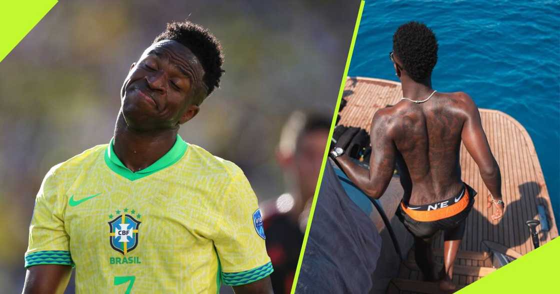 Vinicius Junior has switched into vacation mode after Brazil's disappointing display at the 2024 Copa America. Vinicius Junior has switched into vacation mode after Brazil's disappointing display at the 2024 Copa America.