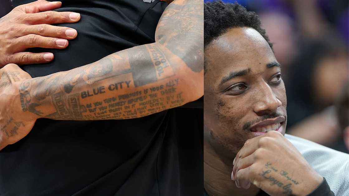 DeMar DeRozan's motivational ink DeMar DeRozan's motivational ink