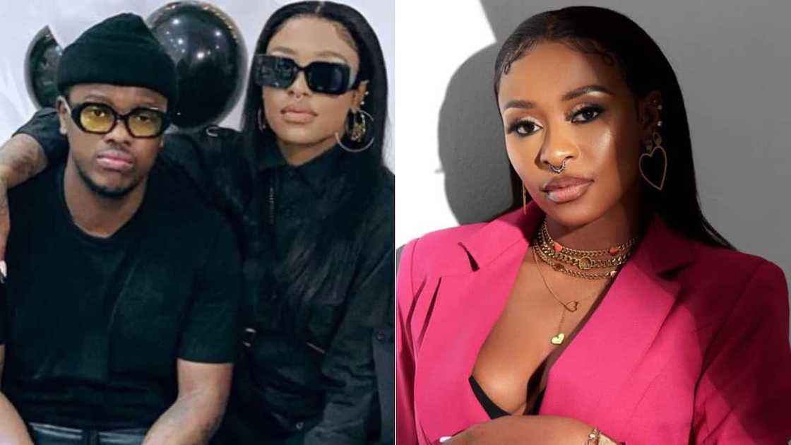 DJ Zinhle and Murdah Bongz DJ Zinhle and Murdah Bongz