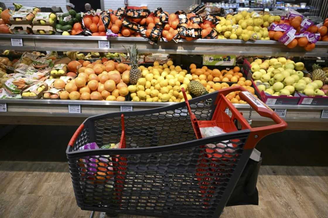 Food inflation is running at 14.5 percent in France Food inflation is running at 14.5 percent in France