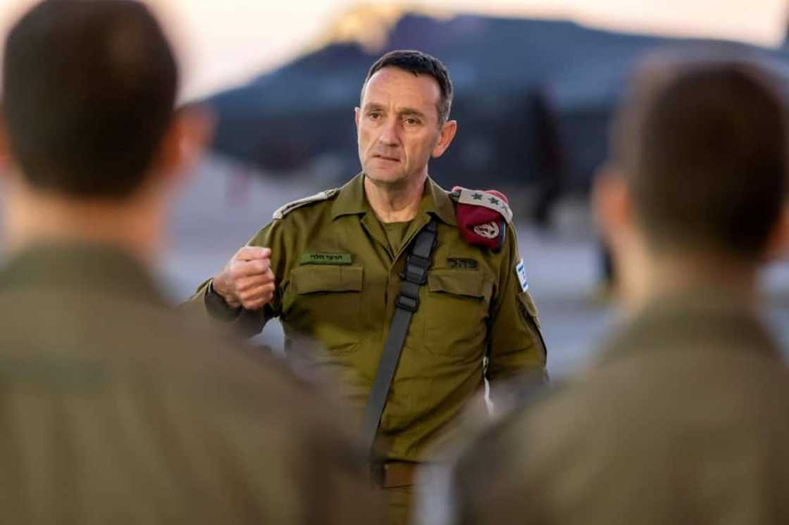 Israeli army chief Herzi Halevi warned earlier this week that Iran's missile attack at the weekend would be met with a response Israeli army chief Herzi Halevi warned earlier this week that Iran's missile attack at the weekend would be met with a response