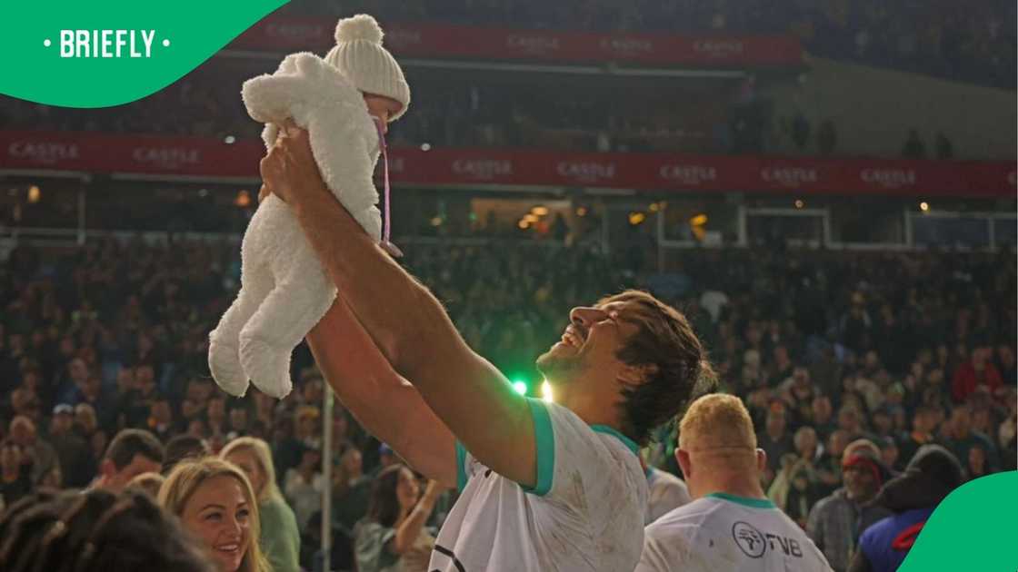 Social media user were left amused Eben Etzebeth shared a cute picture of his daughter