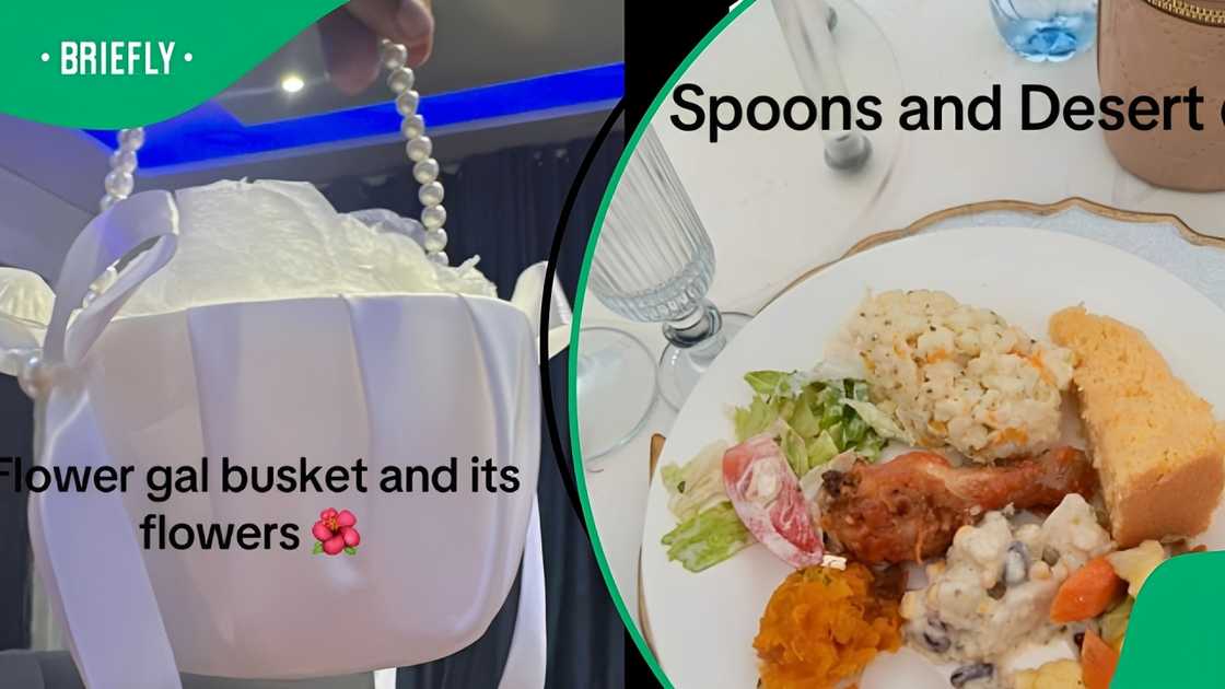 A woman shows what she got from Shein for her wedding