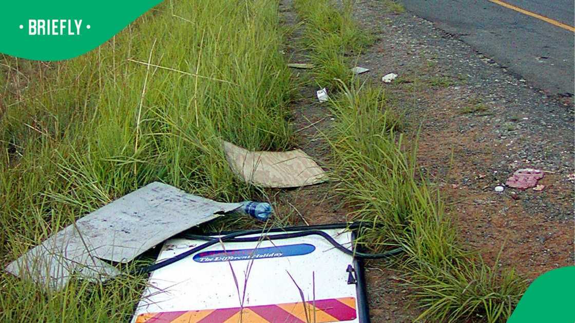 The ambulance he was driving lost control and overturned