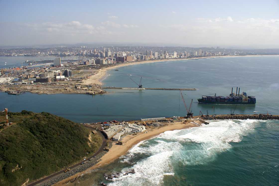 A view of Durban Harbour where the SA Navy is based. A view of Durban Harbour where the SA Navy is based.
