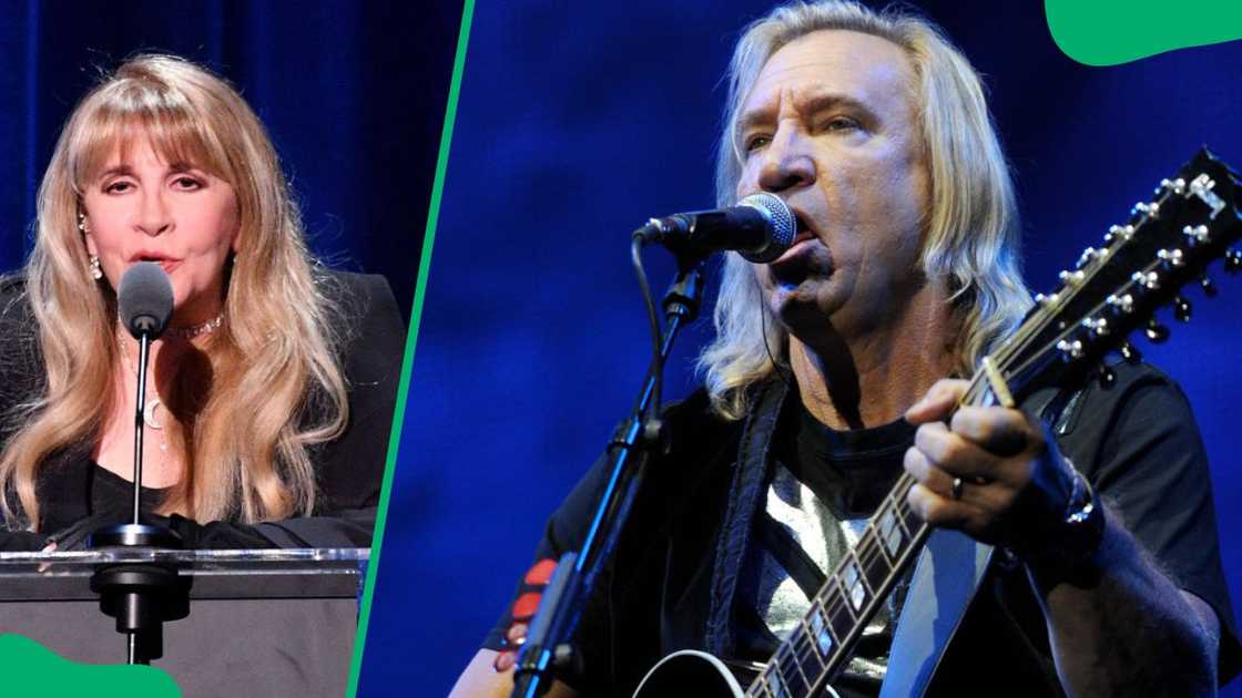 Stevie Nicks at the Radio City Music Hall in 2018 (L). Joe Walsh during the 2010 Austin City Limits Music Festival (R) Stevie Nicks at the Radio City Music Hall in 2018 (L). Joe Walsh during the 2010 Austin City Limits Music Festival (R)