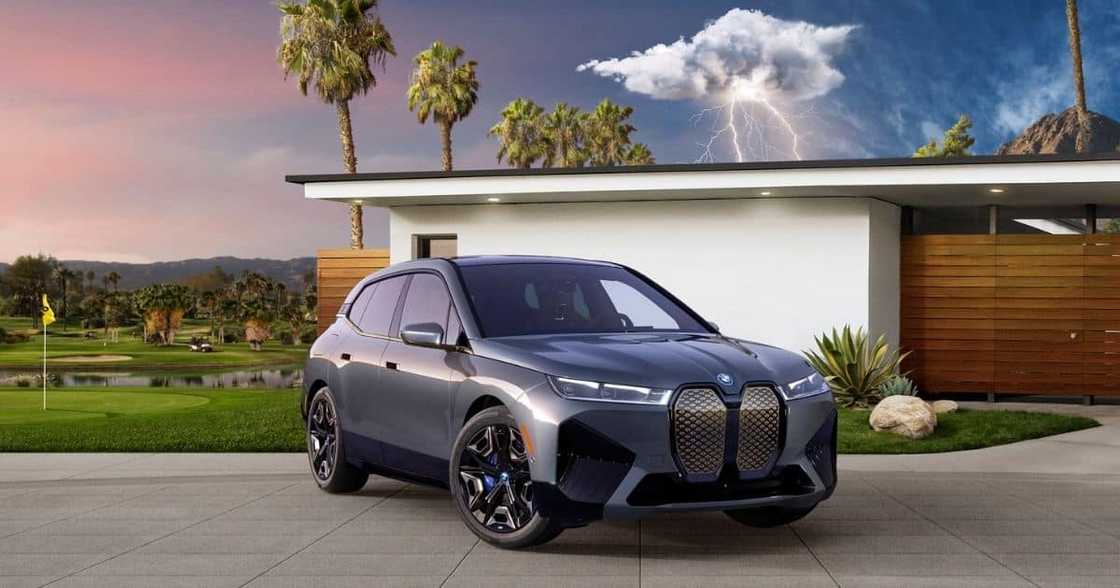 BMW’s New Electric Car Super Bowl Ad Features Arnold Schwarzenegger and Salma Hayek As Retired Greek Gods BMW’s New Electric Car Super Bowl Ad Features Arnold Schwarzenegger and Salma Hayek As Retired Greek Gods