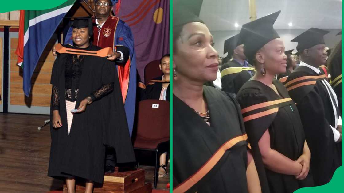 UNISA nursing students graduating.
