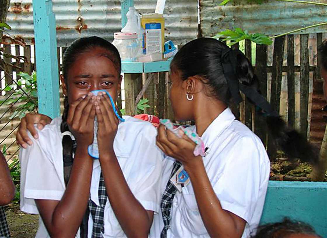 Schoolgirl shedding tears Schoolgirl shedding tears