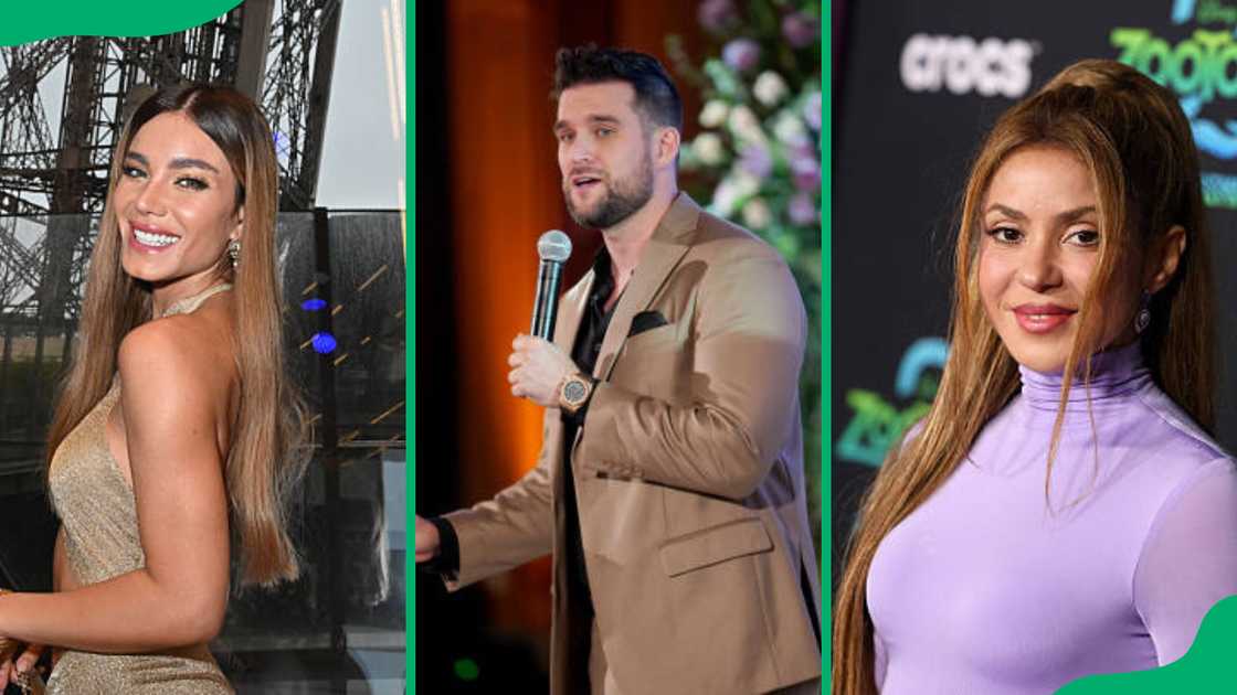 Aleska Genesis, Clovis Nienow, and Shakira at different events