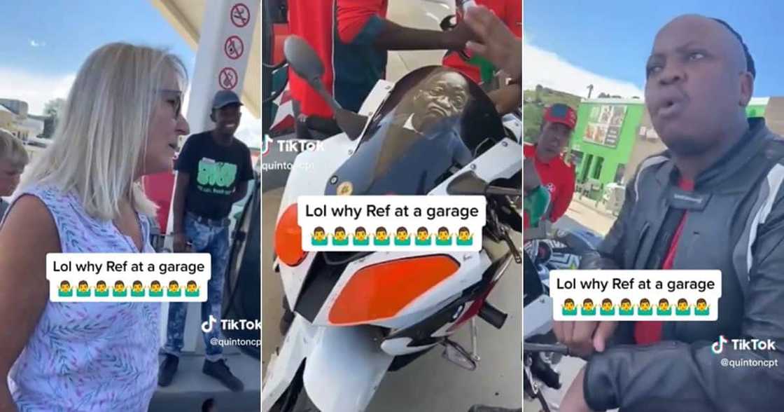 Biker shares a video of a complaining "Karen" Biker shares a video of a complaining "Karen"