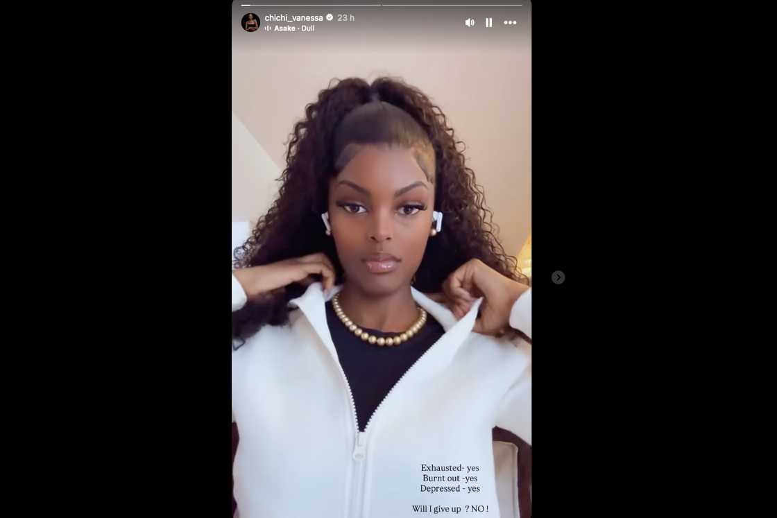 Chidimma Adetshina said she won't give up