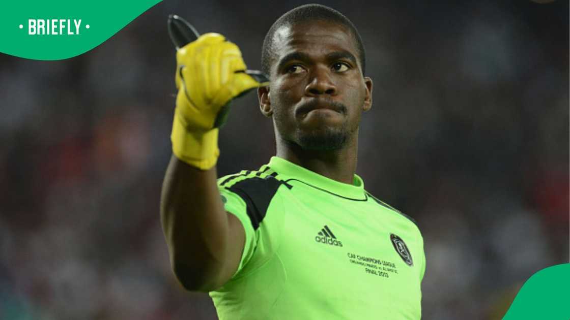 Senzo Meyiwa, CAF Champions League, Orlando Pirates, and Al Ahly.