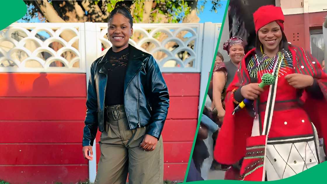 Strutting down a red carpet outdoors, she lip-synced to music as onlookers cheered her on
