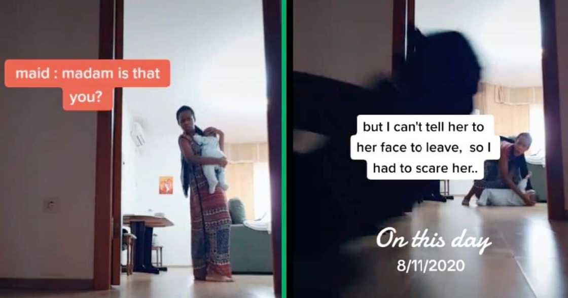 A woman scared her helper into quitting A woman scared her helper into quitting
