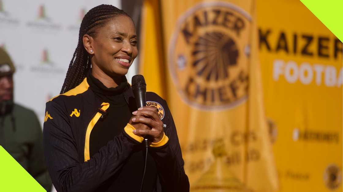 Jessica Motaung explains why Kaizer Chiefs are yet to launch a Women's team like Mamelodi Sundowns and TS Galaxy. Photo: @KaizerChiefs. Jessica Motaung explains why Kaizer Chiefs are yet to launch a Women's team like Mamelodi Sundowns and TS Galaxy. Photo: @KaizerChiefs.