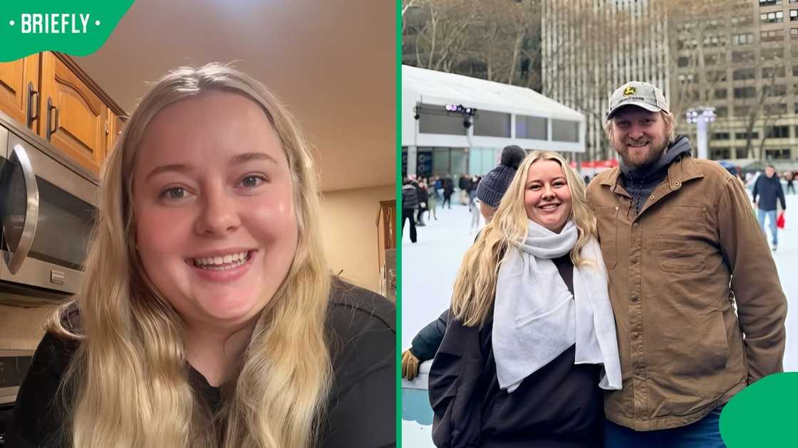 A South African woman and her American husband. A South African woman and her American husband.