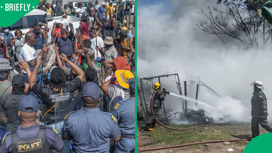 Violence erupted in the Durban CBD Violence erupted in the Durban CBD