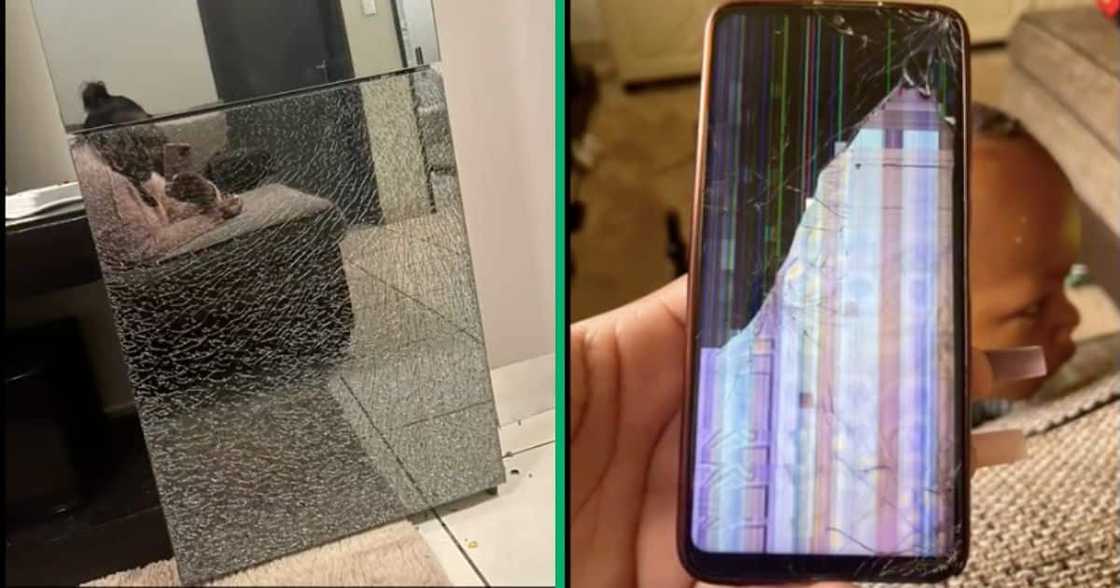 A woman complained about her child breaking her appliances and electronics A woman complained about her child breaking her appliances and electronics