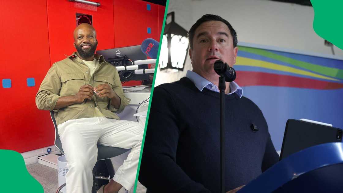 Clement Manyathela and John Steenhuisen resolve their differences