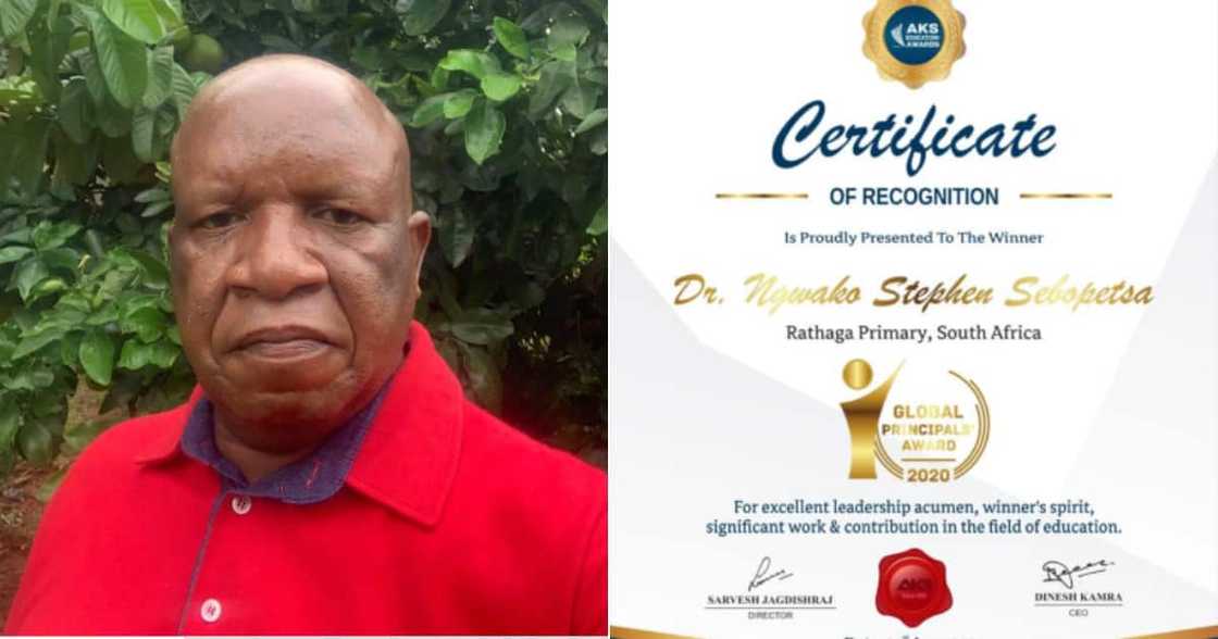 Dr Sebopetsa, Global Principal Award 2021 Recipient, Principal Dr Sebopetsa, Global Principal Award 2021 Recipient, Principal