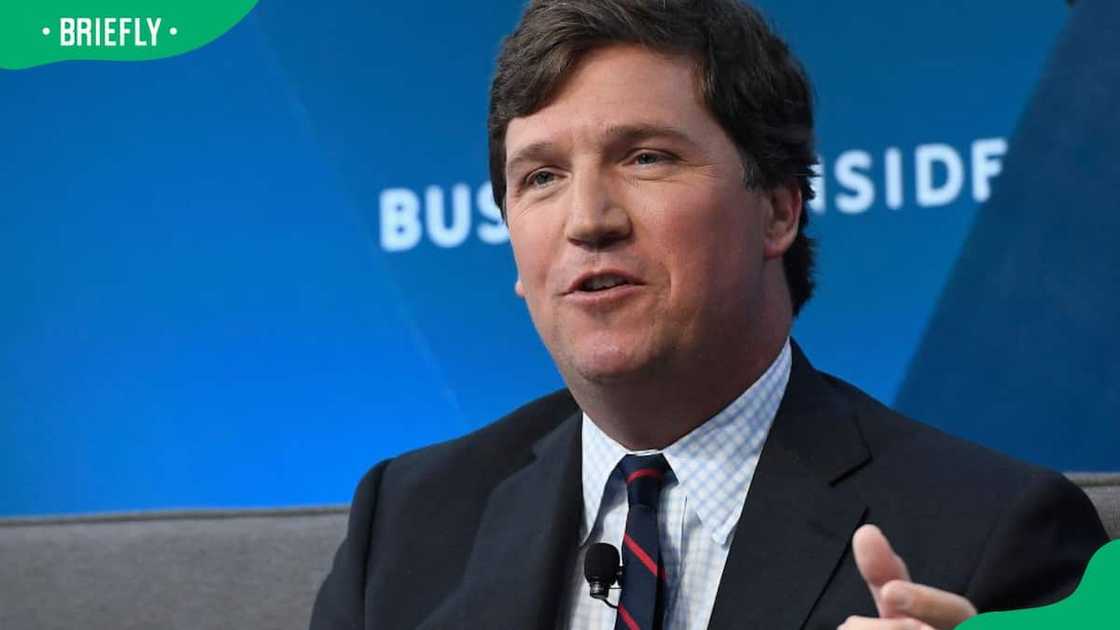 Tucker Carlson speaking at Ignition: Future of Media at Time Warner Centre Tucker Carlson speaking at Ignition: Future of Media at Time Warner Centre