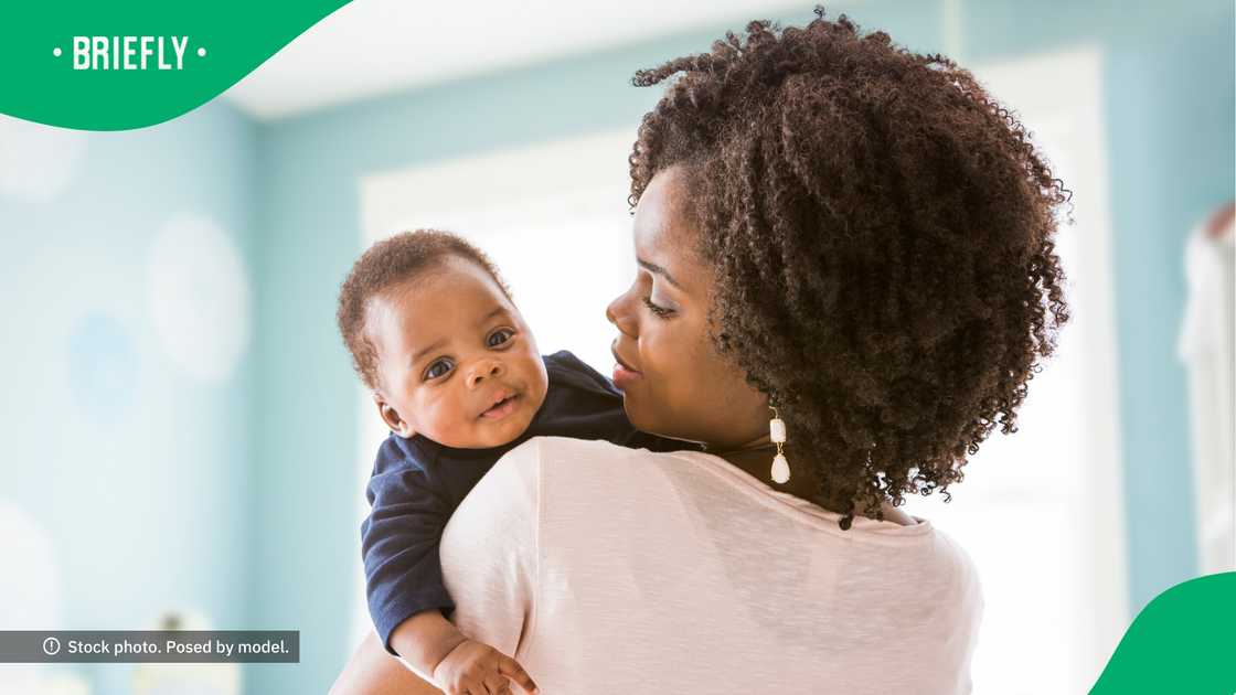 The mother loves spending time with her baby boy. The mother loves spending time with her baby boy.