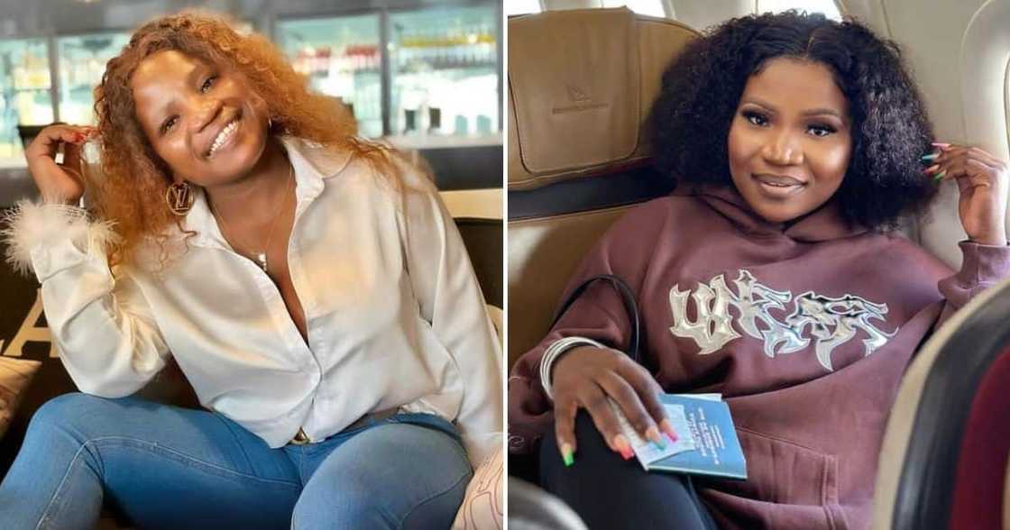 Makhadzi posted her daughter. Makhadzi posted her daughter.